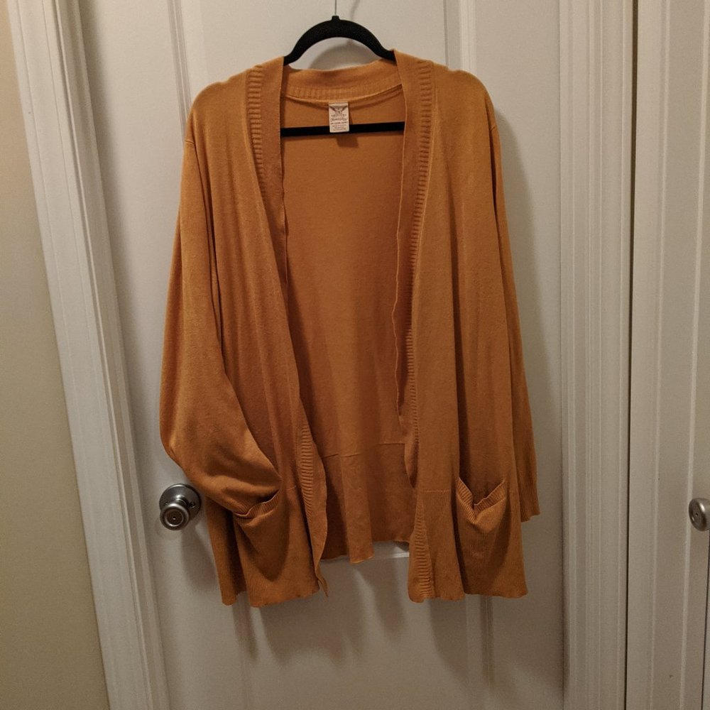 Fall Inspired Mustard Cardigan